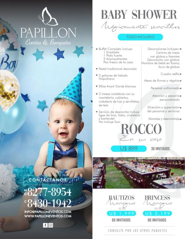 Baby Shower Rocco - Papillon Eventos y Banquetes