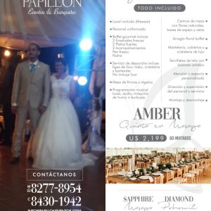 Boda Amber - Papillon Eventos y Banquetes