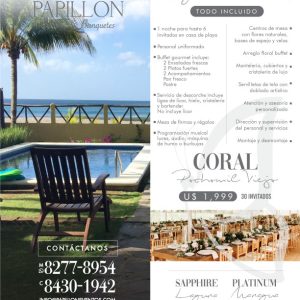 Boda Coral - Papillon Eventos y Banquetes
