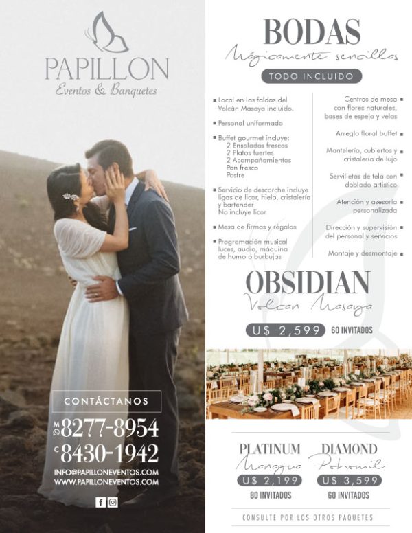 Boda Obsidian - Papillon Eventos y Banquetes