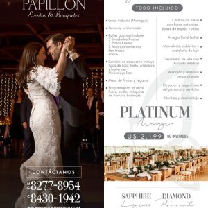 Boda Platinum - Papillon Eventos y Banquetes