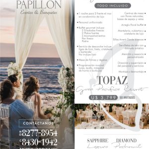 Boda Topaz - Papillon Eventos y Banquetes